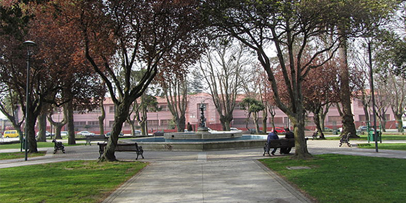 Image of plaza which represent some open public spaces.